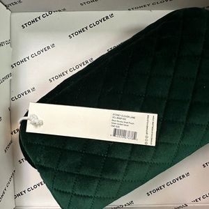 Stoney Clover Lane Green Quilted Velvet Small